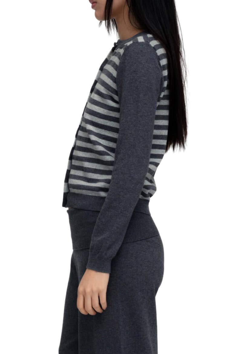 Asymmetric Button Sweater, Alternate, color, CHARCOAL