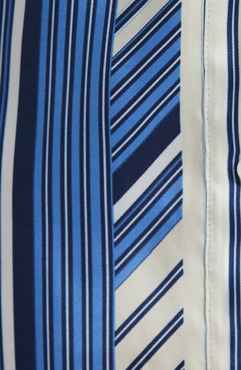 Derek Lam 10 Crosby Ravenna Mixed Stripe Mid Stripe, Alternate, color, Navy/ Ecru/ Ultramarine/ White