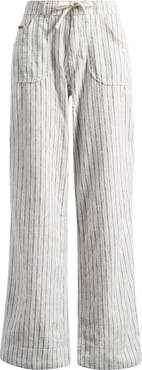 BDG Urban Outfitters Drawstring Wide Leg Linen & Cotton Blend Pants