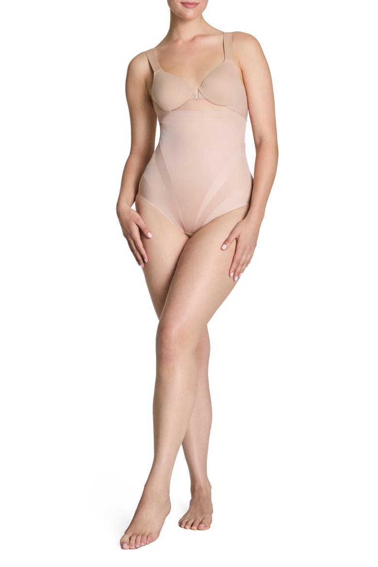 High Waist Briefs, Alternate, color, CHAMPAGNE BEIGE