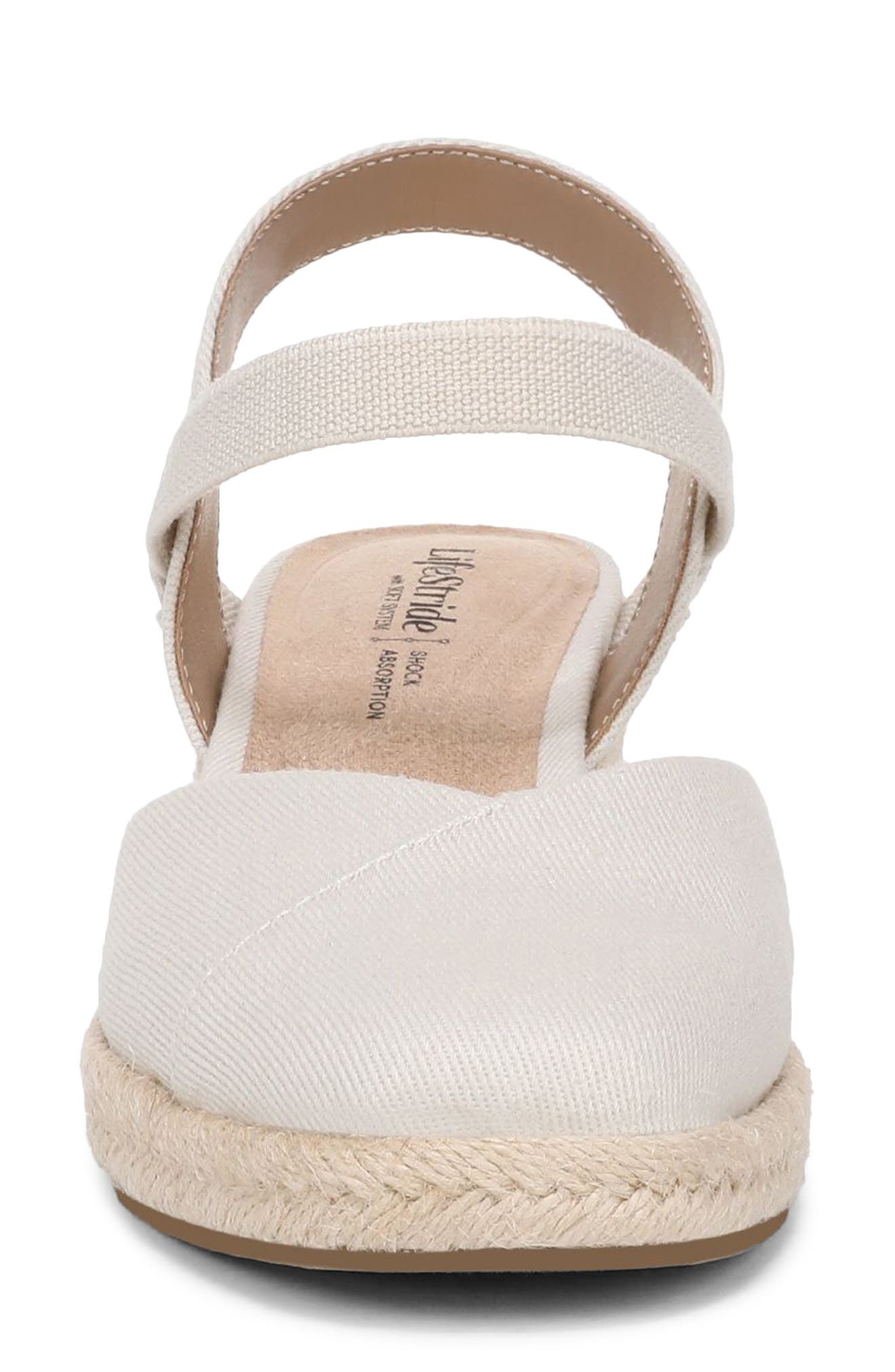 Pilar Slingback Espadrille Platform Wedge Sandal, Alternate, color, BONE