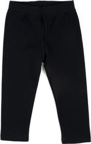 Leveret Girls Cotton Leggings, Solid Colors