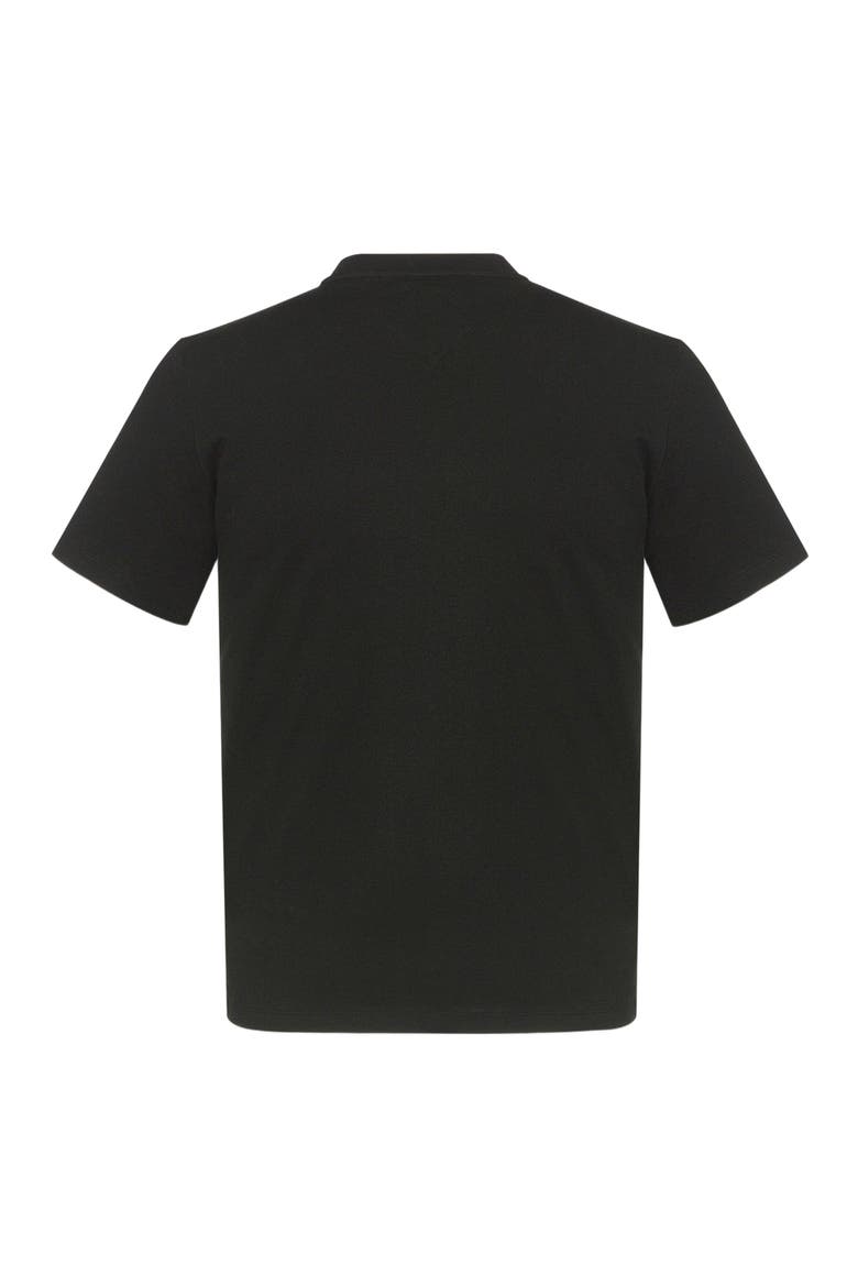 Laurel Logo Print T-Shirt in Organic Cotton, Alternate, color, BLACK