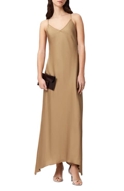 Leona Handkerchief Hem Maxi Slipdress