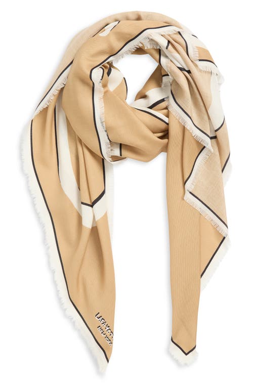 Lafayette 148 New York Square Wool & Silk Twill Scarf In Multi