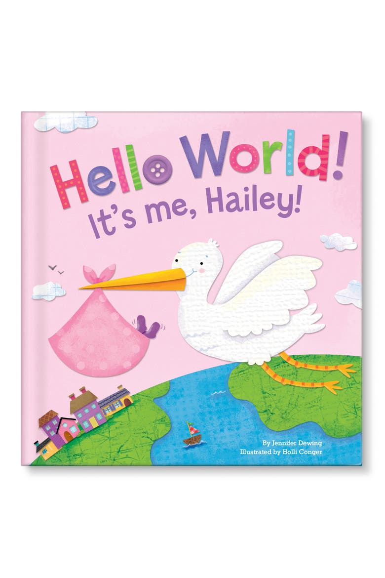 'Hello World' Personalized Book, Main, color, PINK
