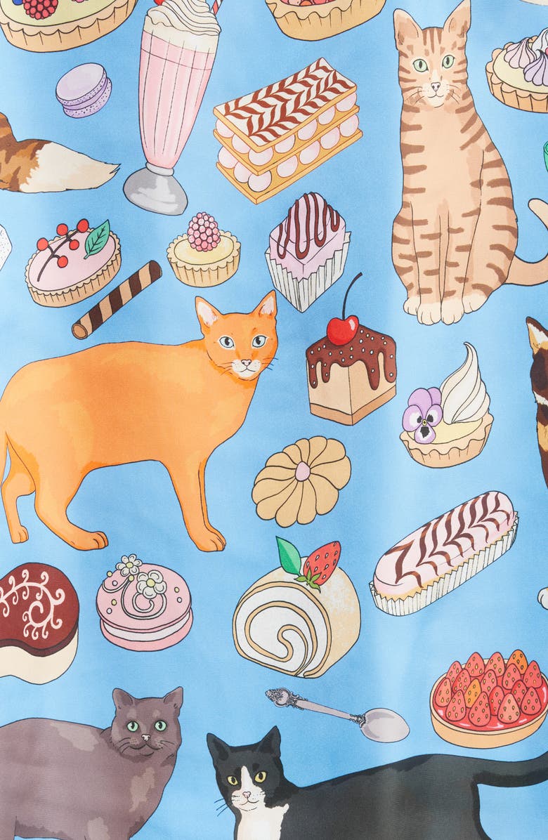 Karen Mabon Cat Cafe Short Pajamas, Alternate, color,