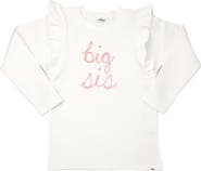 oh baby! "big sis" Pink Eyelash Millie Long Sleeve Tee