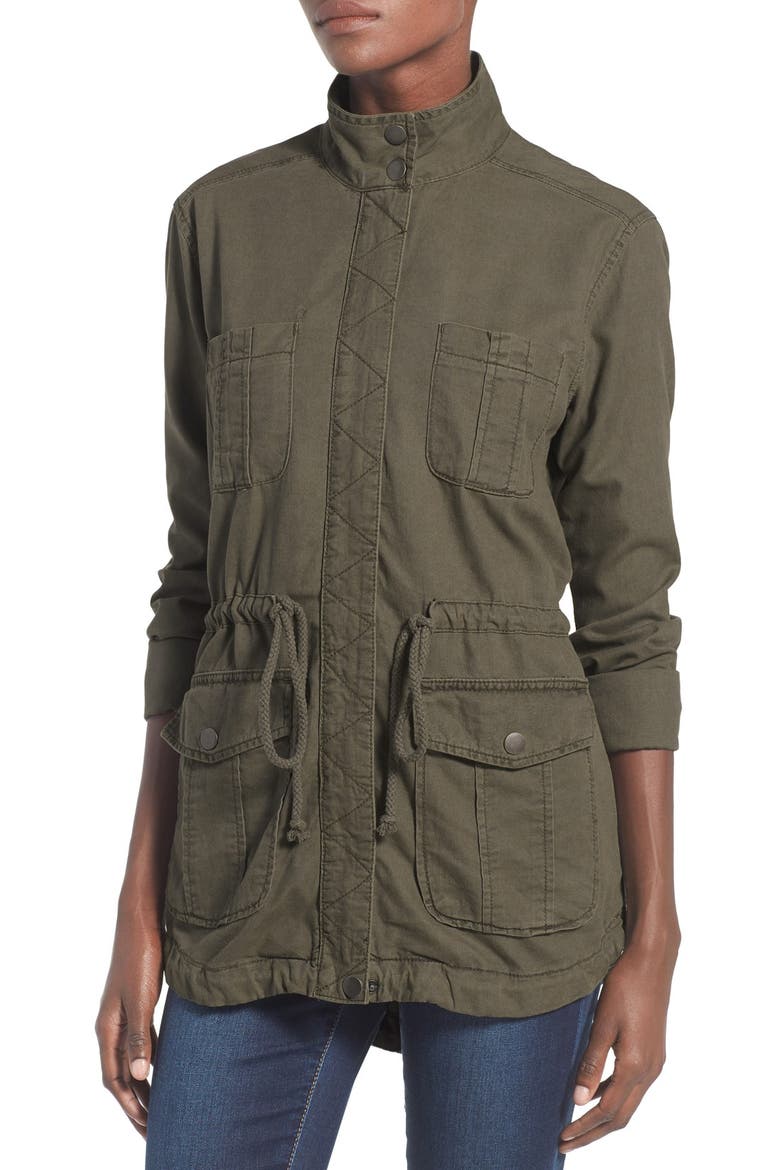 Cargo Anorak Jacket, Alternate, color, OLIVE DARK