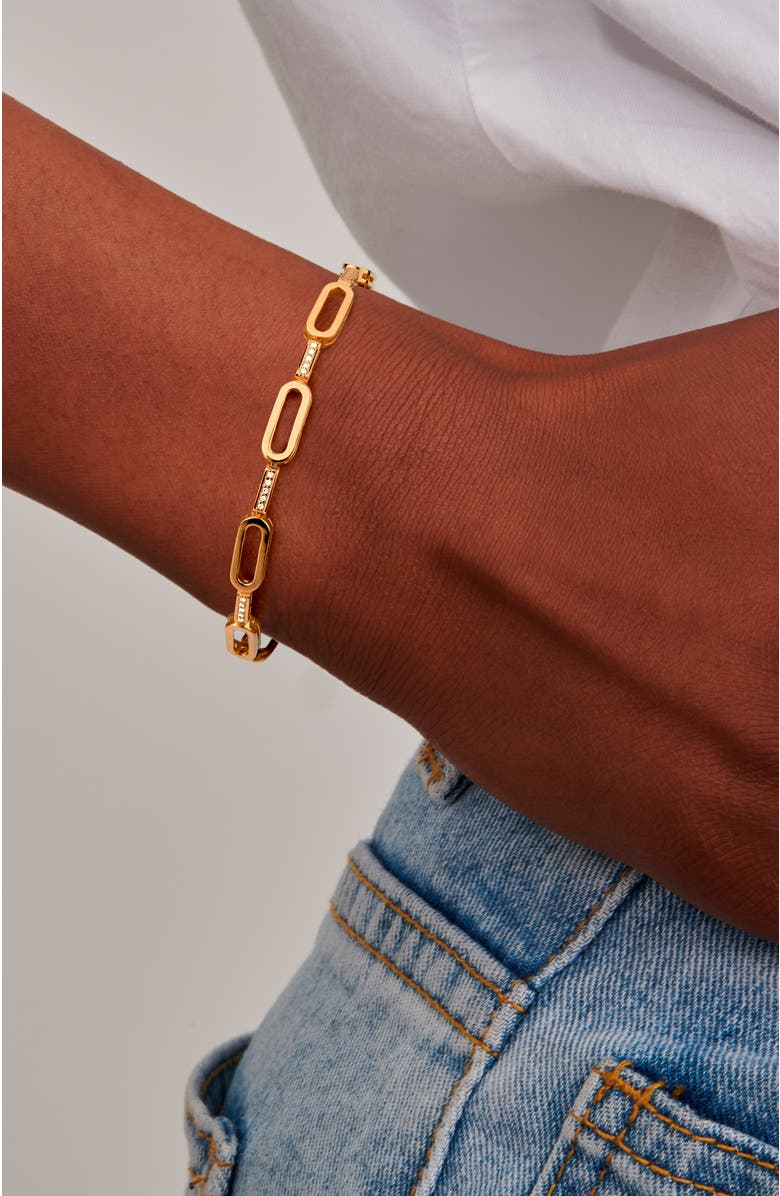 DPT Antwerp Unchain Bracelet, Alternate, color, Yellow 18K Gold Plated