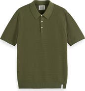 Scotch & Soda Structured Knit Cotton Polo
