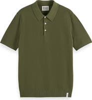 Scotch & Soda Structured Knit Cotton Polo