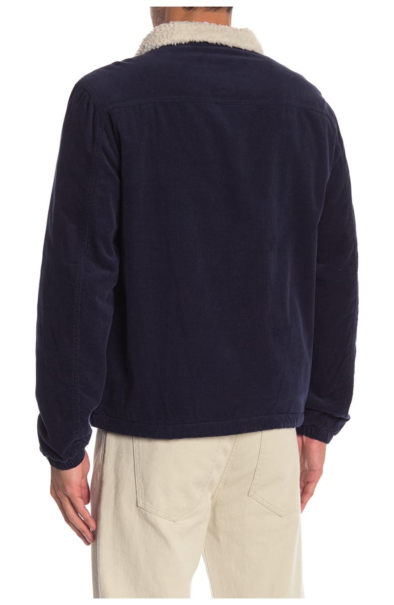 Corduroy Faux Shearling Lined Trucker Jacket