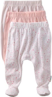 BUTTERBLU Fallon Footed Organic Cotton Assorted 3-Pack Pants