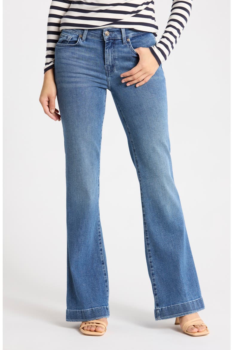Dojo Tailorless Flare Leg Jeans, Main, color, YORKTOWN