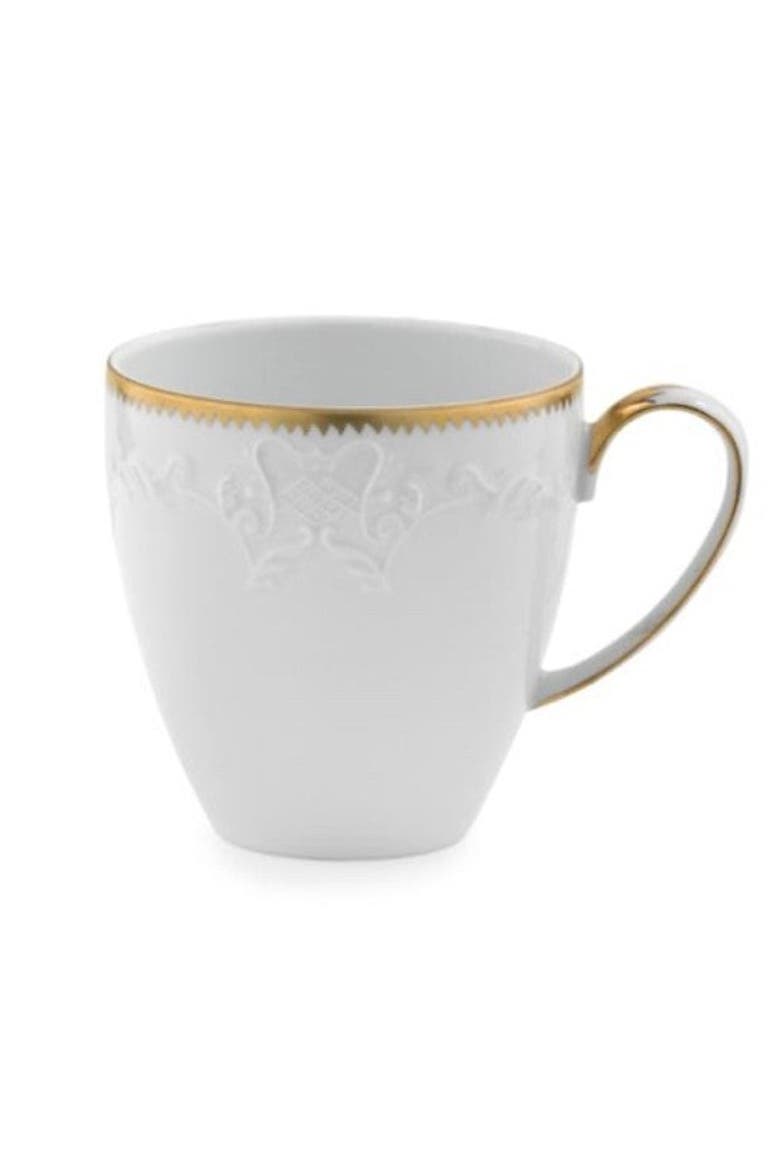 Simply Anna Gold Mug, Main, color, WHITE/GOLD
