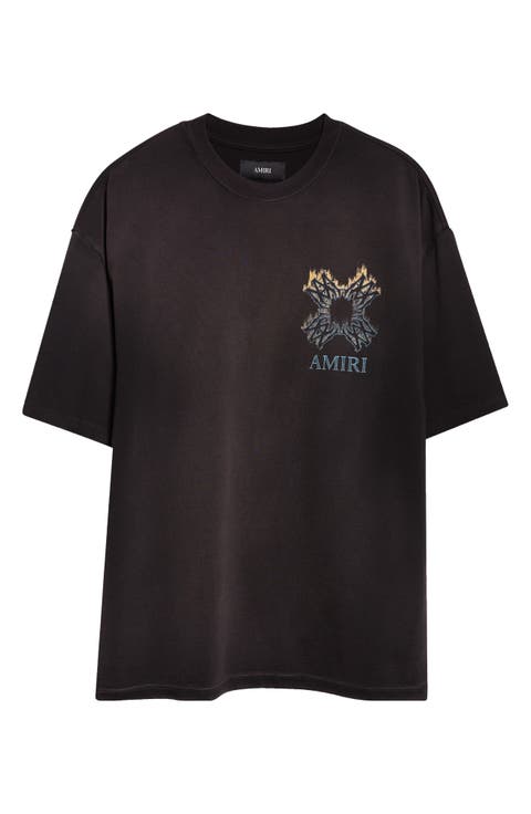 MA Quad Flames Oversize Cotton Graphic T-Shirt