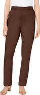 Jessica London Stretch Cotton Chino Straight Leg Pant