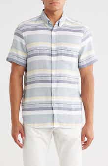 Original Penguin Short Sleeve Stretch Dobby Button-Up Shirt