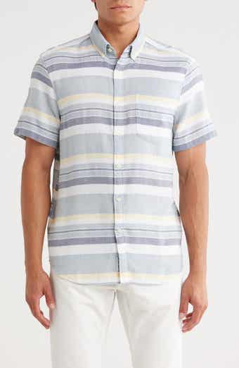 Original Penguin Short Sleeve Stretch Dobby Button-Up Shirt