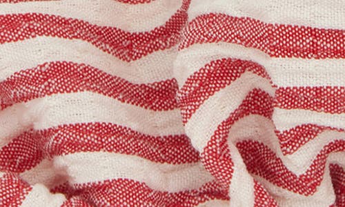 Tasha Assorted 2-pack Faux Pearl Stripe Scrunchies In Pink Green
