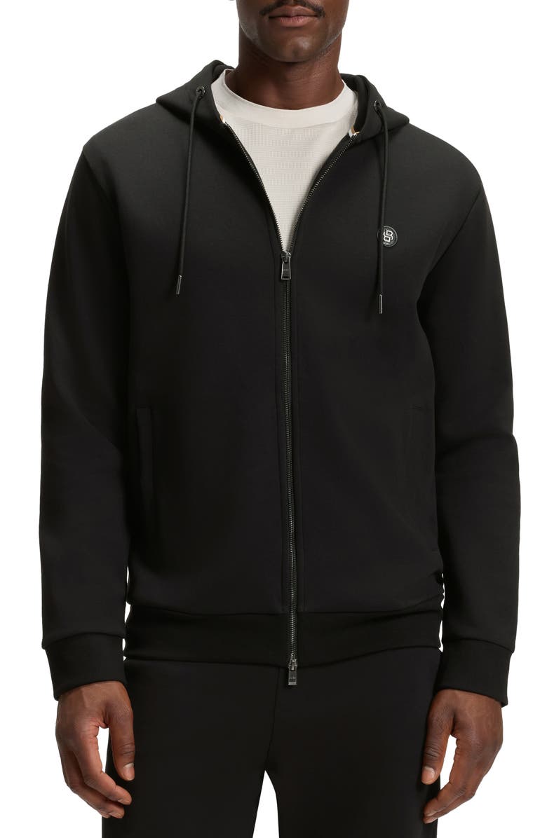 BOSS Spence Zip Hoodie, Main, color, Black