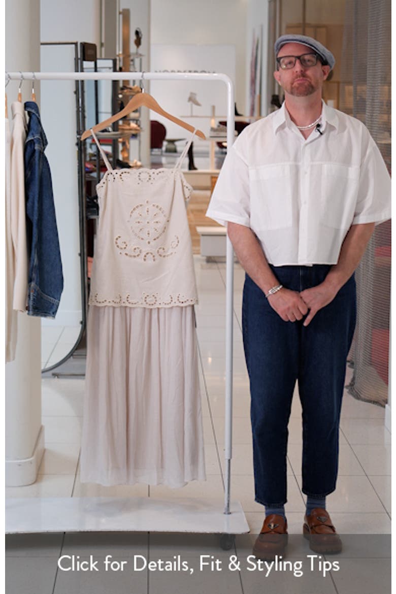 Eyelet Embroidery A-Line Dress video