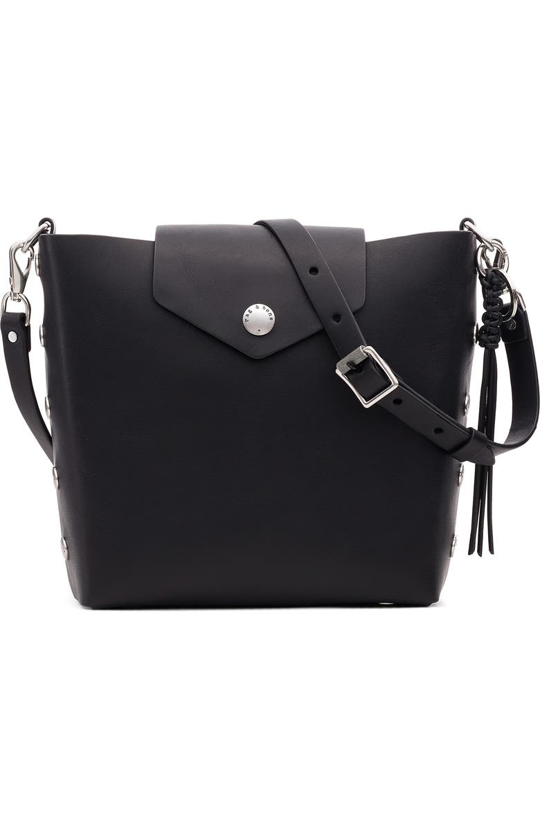 rag & bone Atlas Leather Bucket Bag, Main, color,