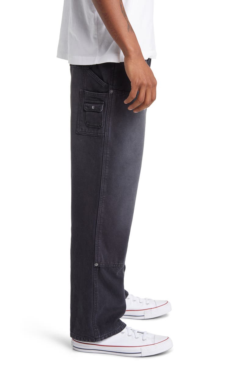 Elwood Relaxed Fit Denim Carpenter Pants, Alternate, color, Black