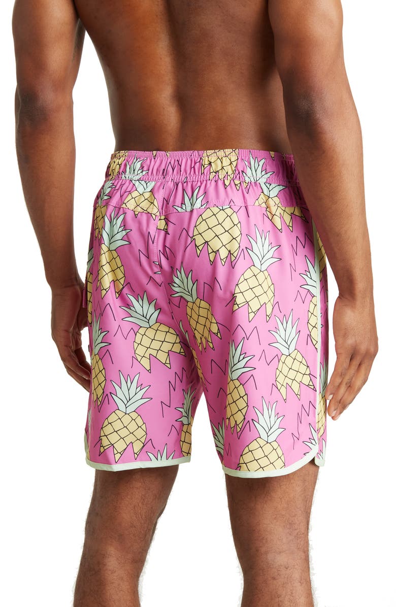 Sovereign Code Joyride Pineapple Swim Trunks, Alternate, color,