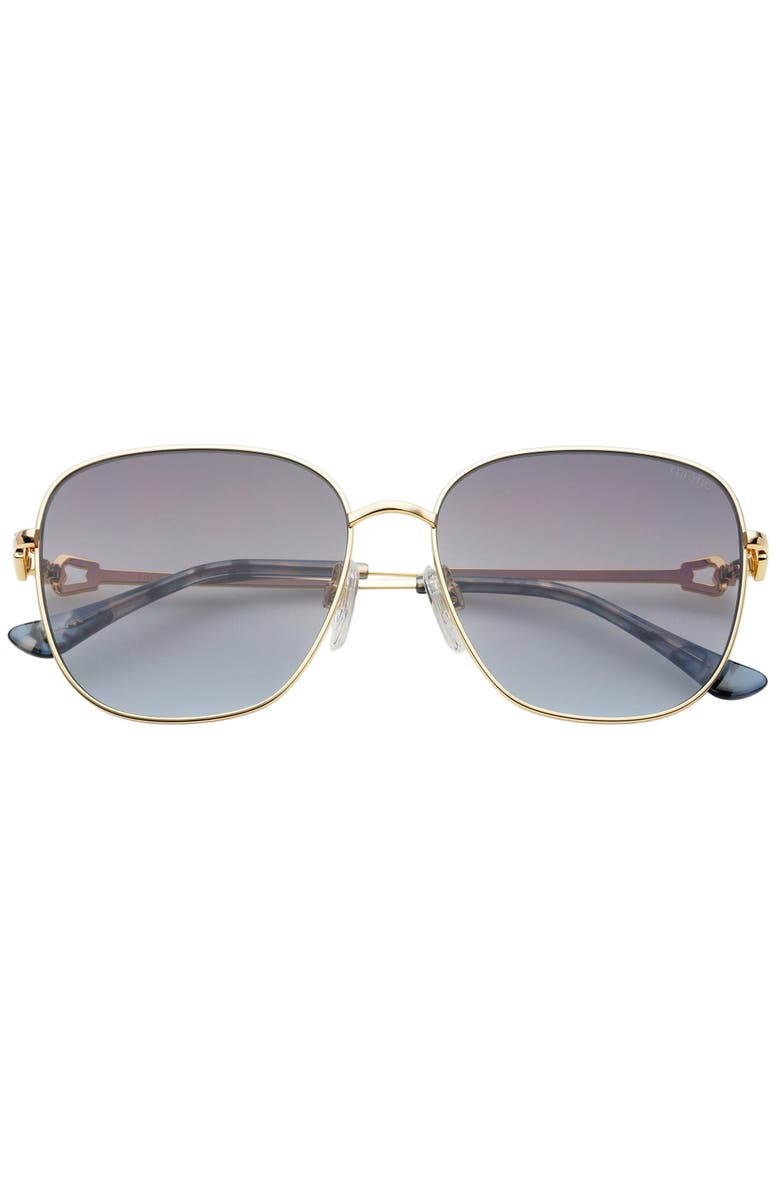 FREYRS Eyewear Lea Square Sunglasses, Main, color, Gold / Gradient Gray