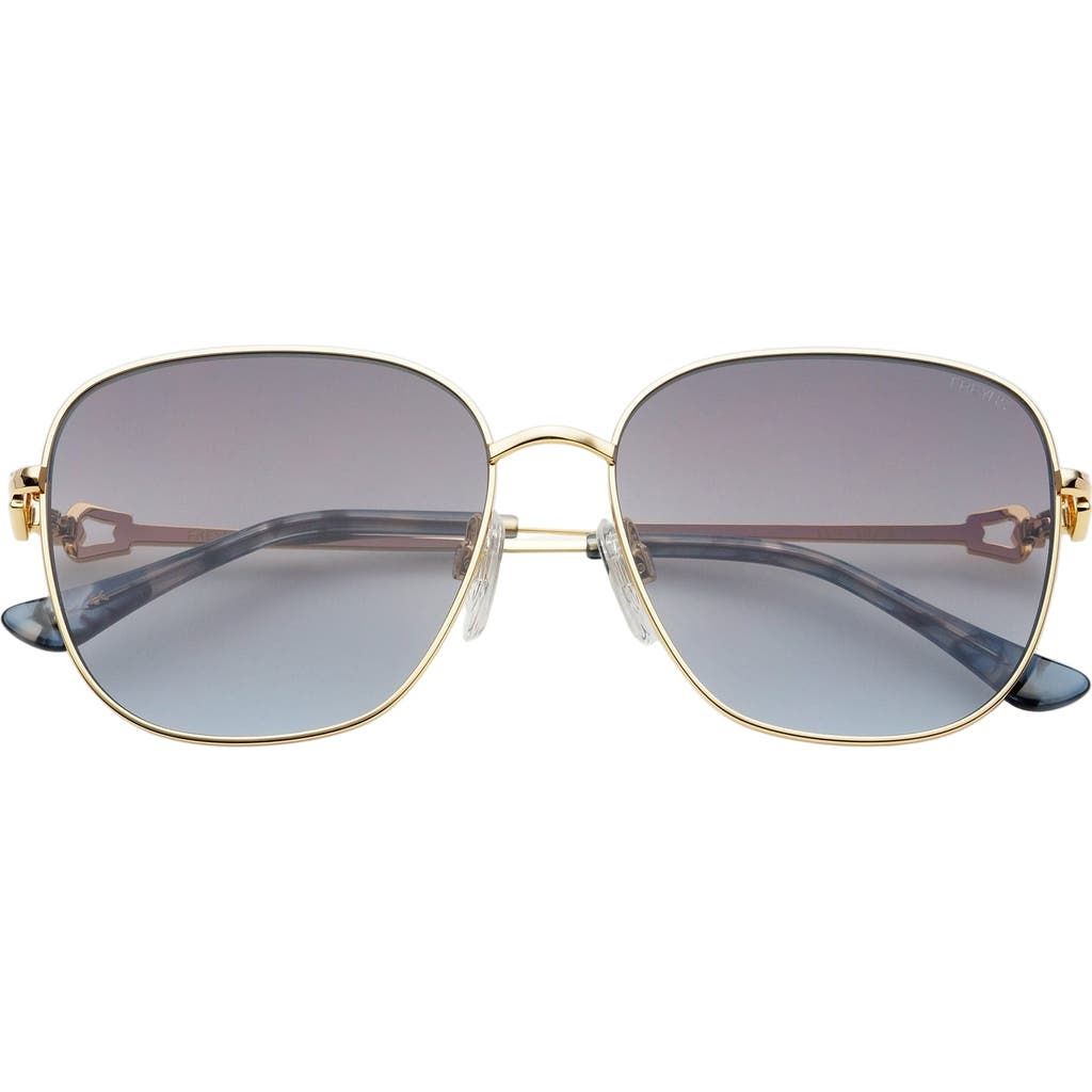Freyrs Eyewear Lea Square Sunglasses In Blue