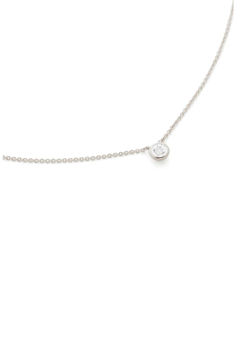Essential Diamond Necklace, Main, color, SILVER