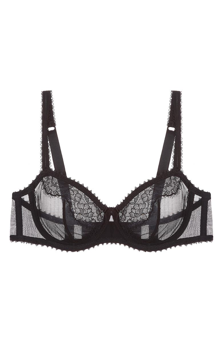JOURNELLE Chiara Underwire Demi Bra, Main, color, Noir