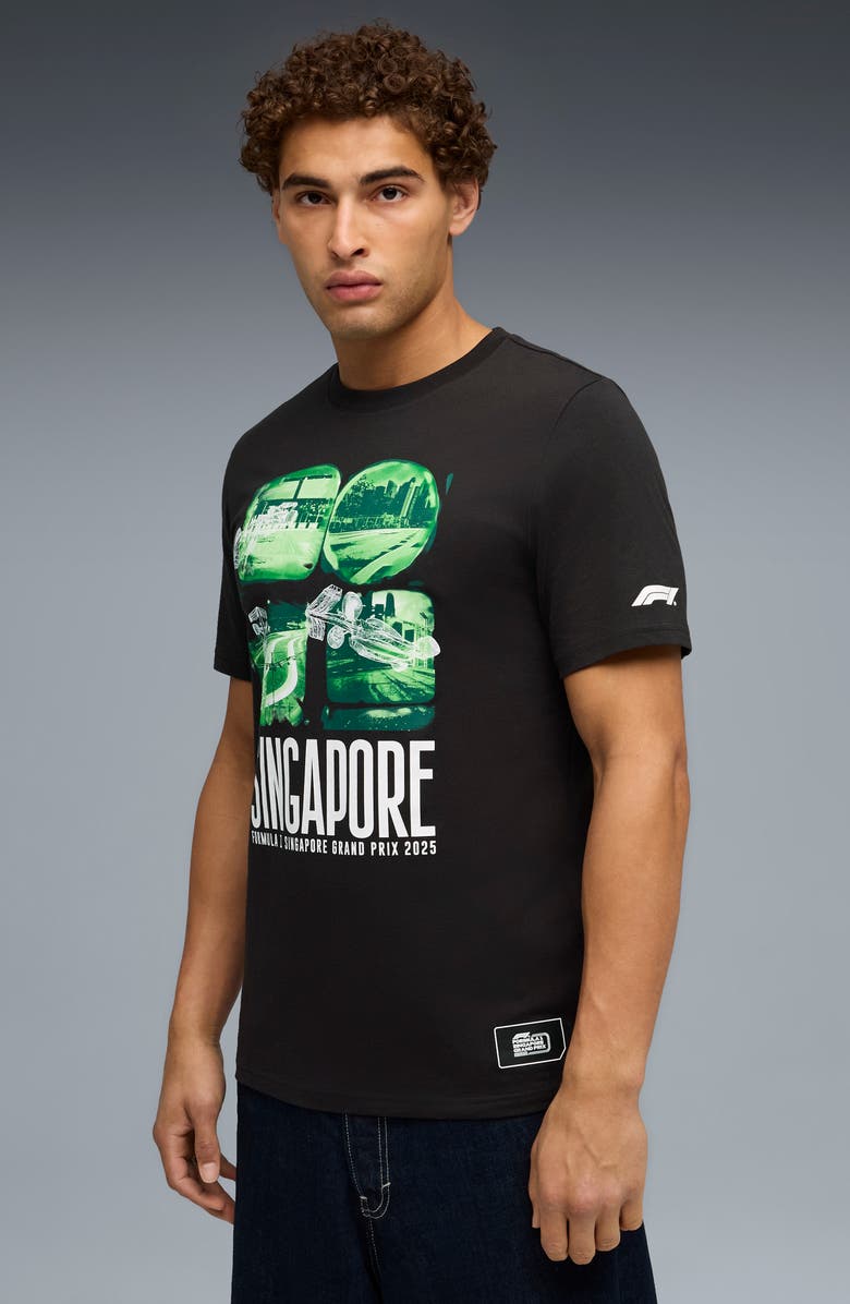 PUMA F1 Signapore Cotton Graphic T-Shirt, Alternate, color, Puma Black