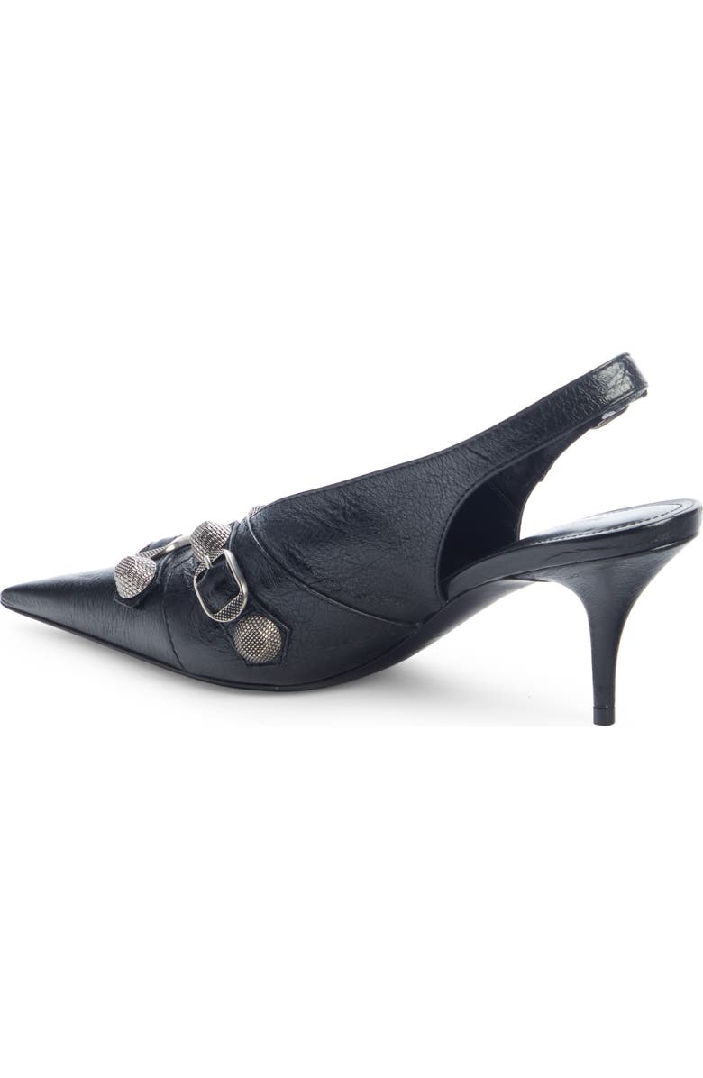 Balenciaga Cagole Pointed Toe Slingback Pump, Alternate, color,