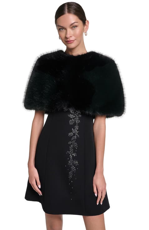 Faux Fur Capelet