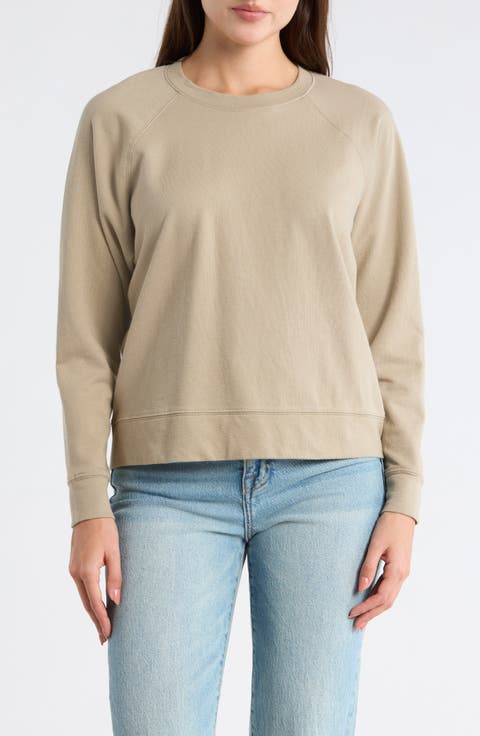 Cotton French Terry Relaxed Sweater