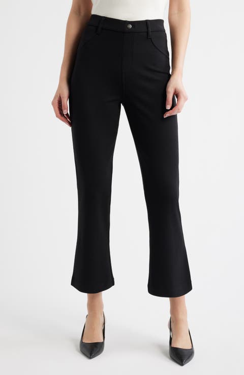 Double Soft Jersey Pull-On Kick Flare Pants