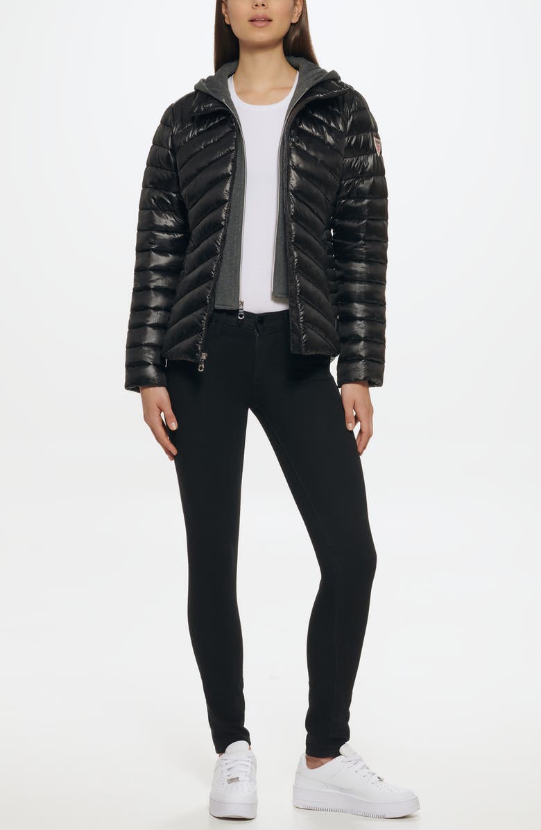 GUESS Packable Water Resistant Puffer Jacket, Alternate, color,