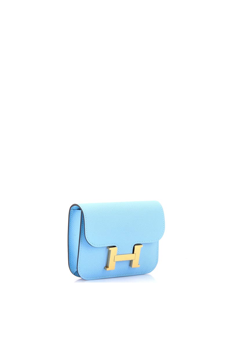 Constance Slim Wallet Epsom, Alternate, color, Celeste