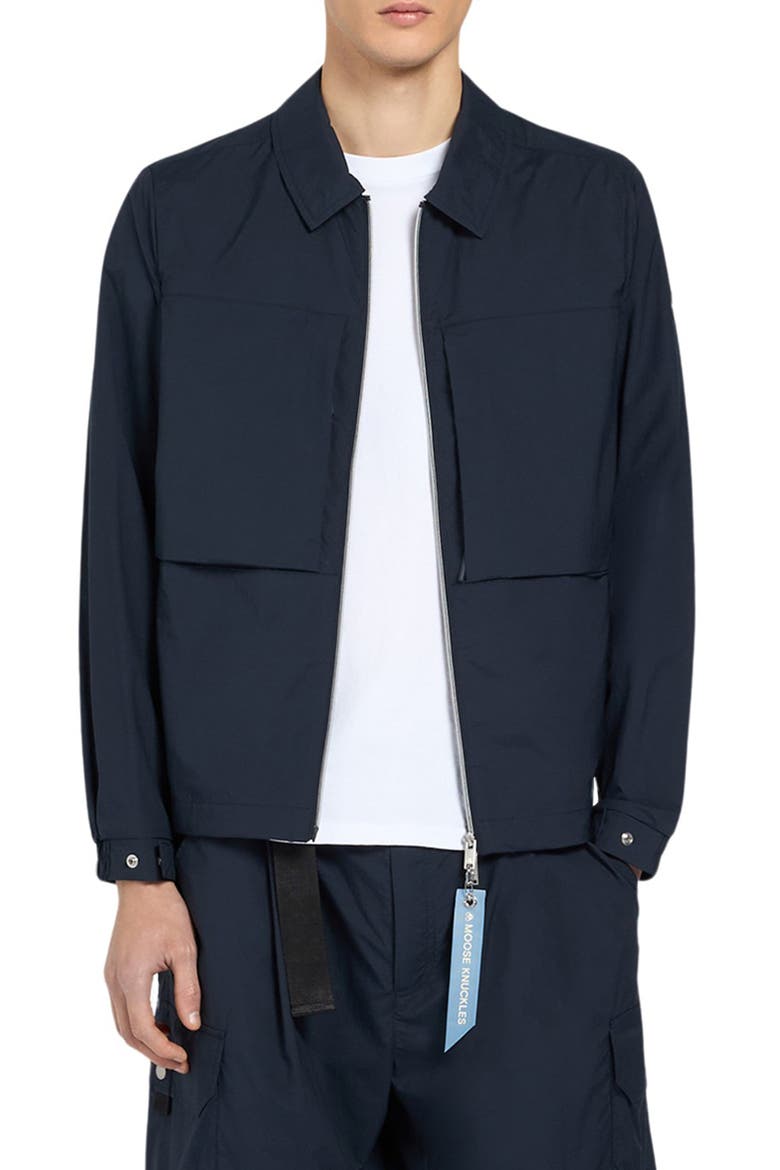 Waverly Water Repellent Stretch Shirt Jacket, Main, color, BLACK