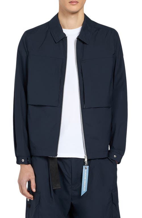Moose Knuckles Waverly Water Repellent Stretch Shirt Jacket In Black