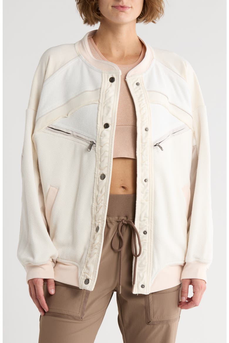 Extra Winnings Bomber Jacket, Main, color, IVORY