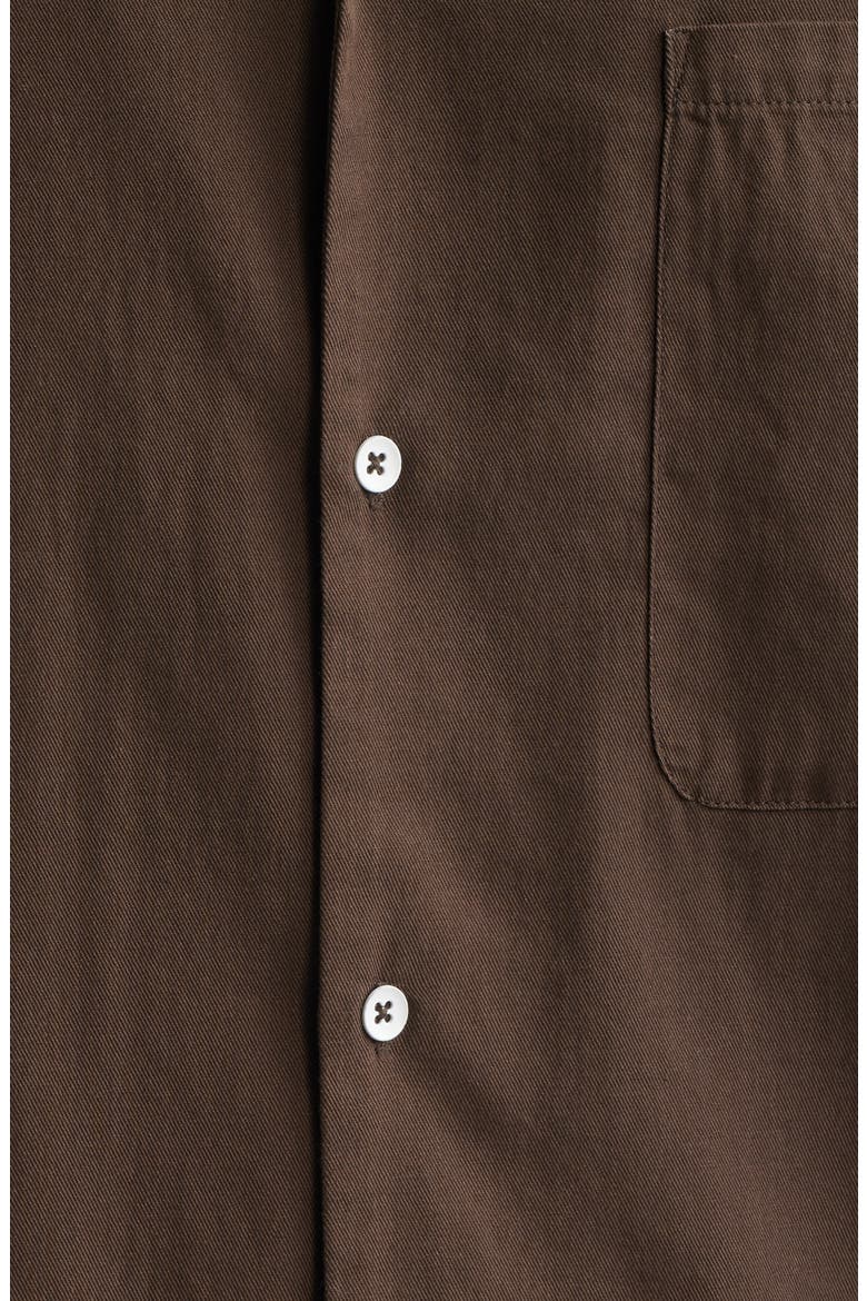 Boxy Camp Shirt, Alternate, color, BROWN