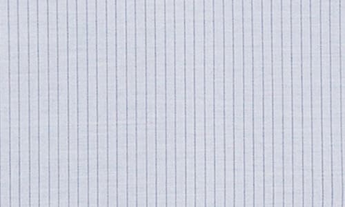Mango Slim Fit Pinstripe Button-up Shirt In Sky Blue