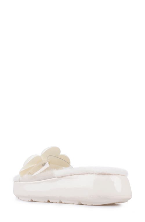 Shop Zigi Cass Faux Fur Lined Sandal In White