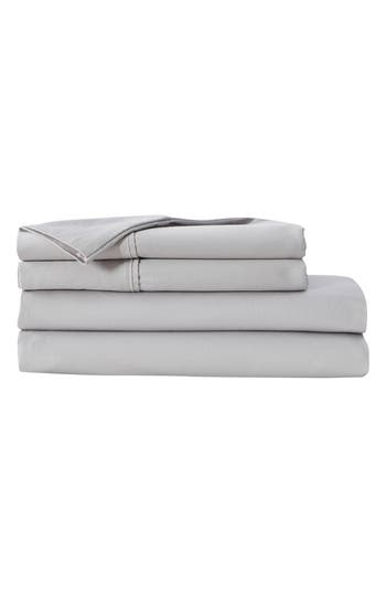 Verlee Cotton Sateen Sheet Set In Fog Grey