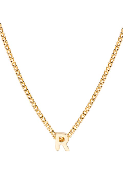 Kira Mini Initial Pendant Necklace