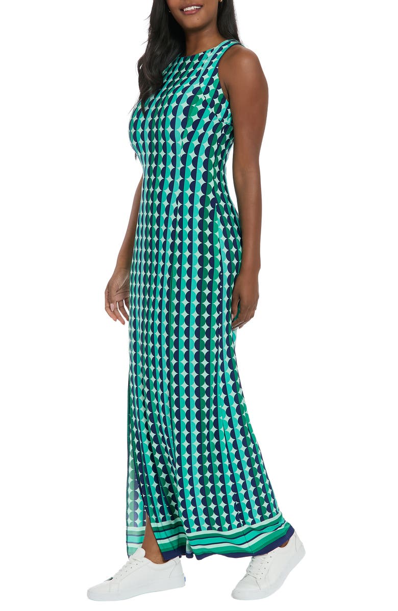 London Times Carwash Sleeveless Maxi Dress, Alternate, color, Mint/ Green